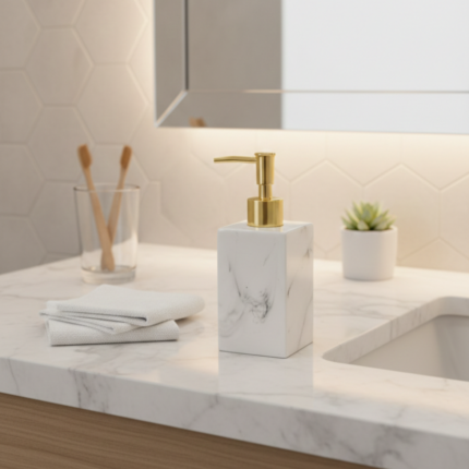 Luxury Soap Dispenser Body with Plastic Header