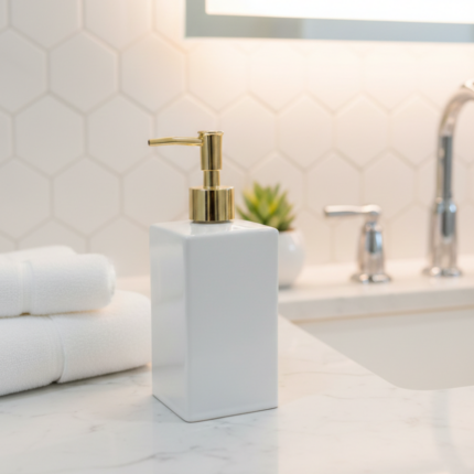 Luxury Soap Dispenser Body with Plastic Header