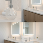 Premium Glass Soap Dispenser – Diamond Pattern - Image 2